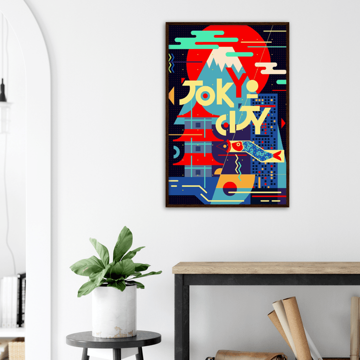 Tokyo City - Printree.ch minimalistisch, touristische reise, travel poster