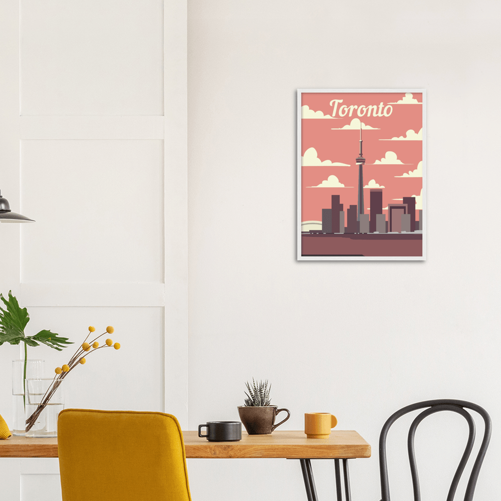 Toronto - Printree.ch minimalistisch, touristische reise, travel poster