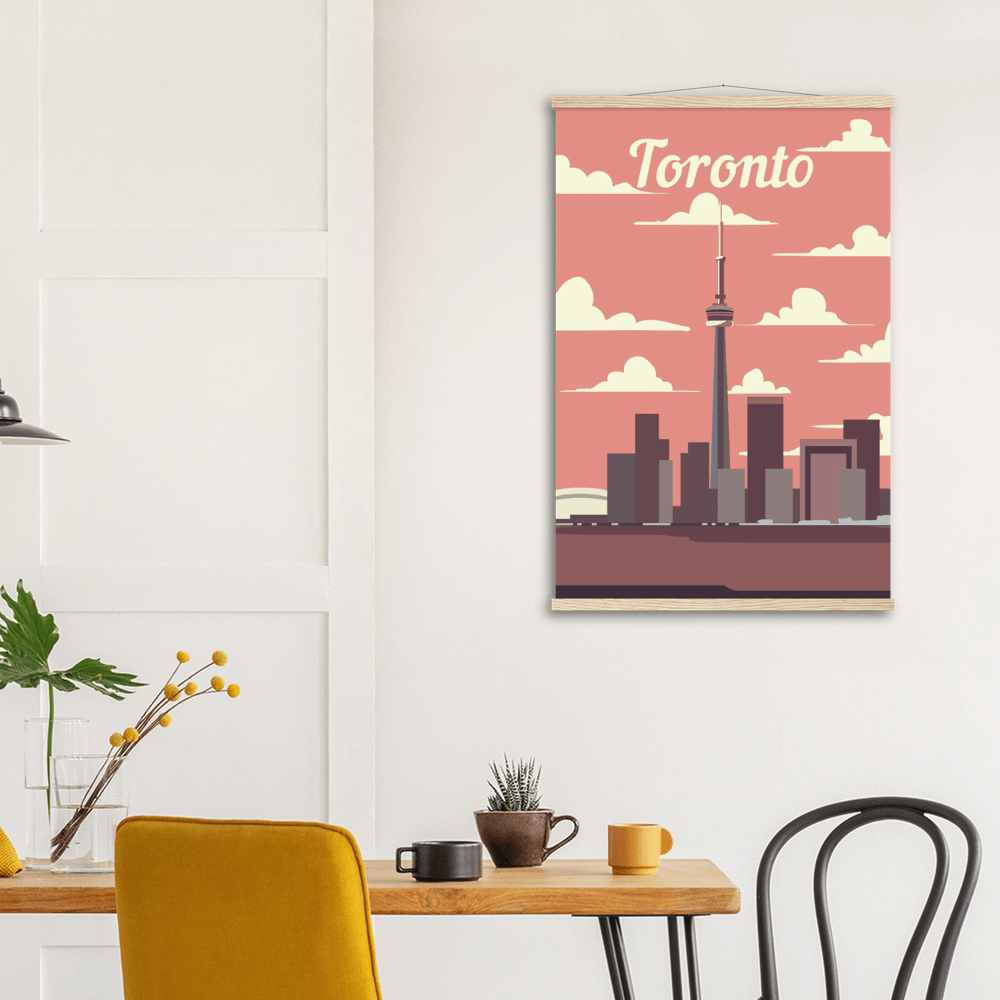 Toronto - Printree.ch minimalistisch, touristische reise, travel poster
