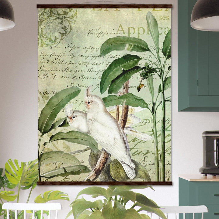 Tropische Nostalgie: Der Kakadu-Dschungel - Andrea Haase - Printree.ch Andrea Haase, Vertikal