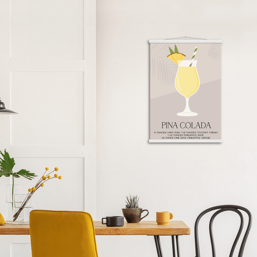 Tropisches Paradies Poster - Printree.ch alkohol, bar, blaue lagune, cocktail, eis, erfrischung, flüssigkeit, frisch, getränk, glas, hintergrund, illustration, isoliert, kalt, kirsche, lebensmittel, limette, limonade, martini, minze, obst, orange, pina colada, saft, sommer, süss, tropisch, wein, zitrone