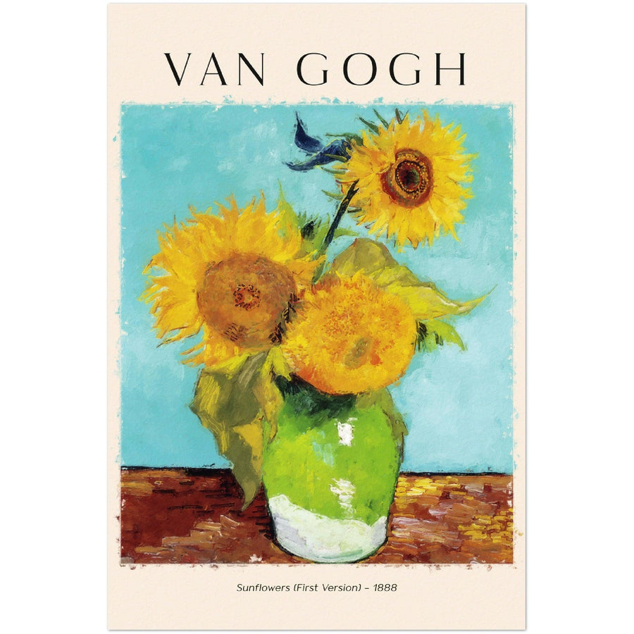 Vincent van Gogh Sonnenblumen Poster - Printree.ch Illustration, Kunst, Kunstwerk, Meisterwerk, Poster