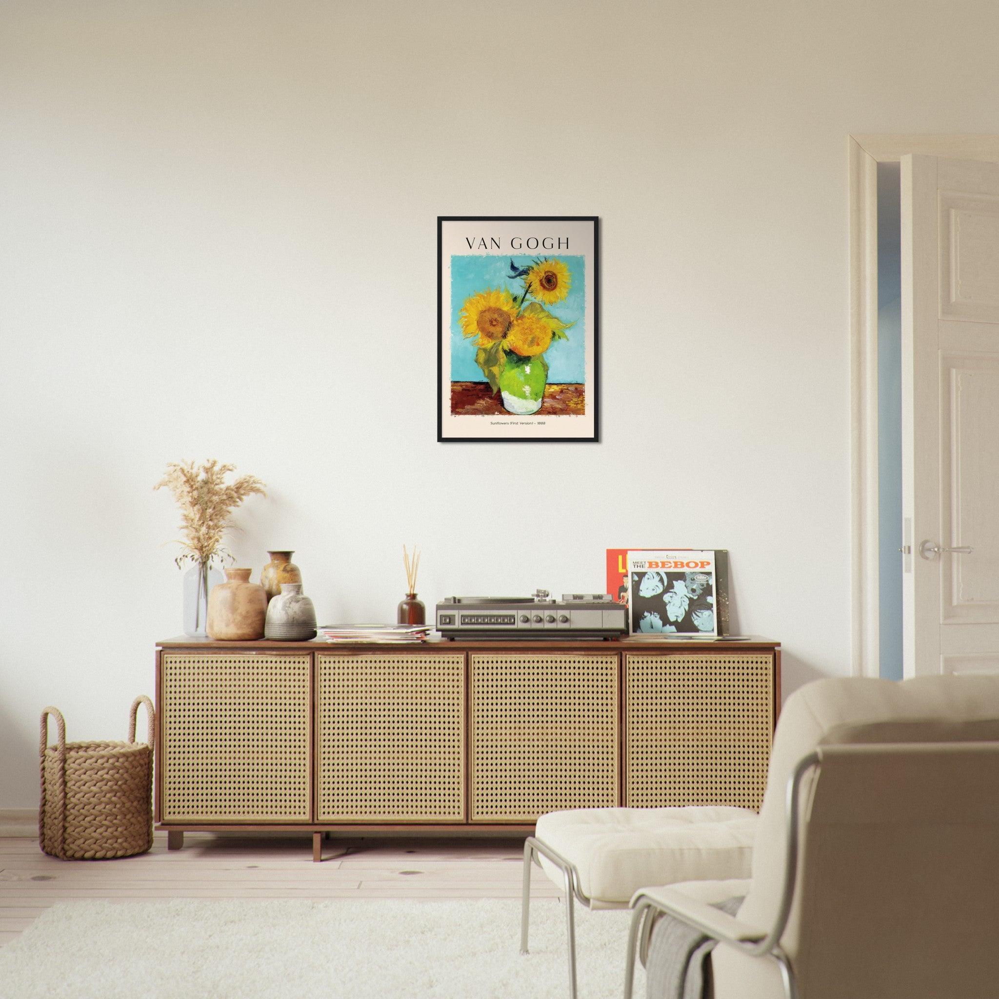 Vincent van Gogh Sonnenblumen Poster - Printree.ch Illustration, Kunst, Kunstwerk, Meisterwerk, Poster