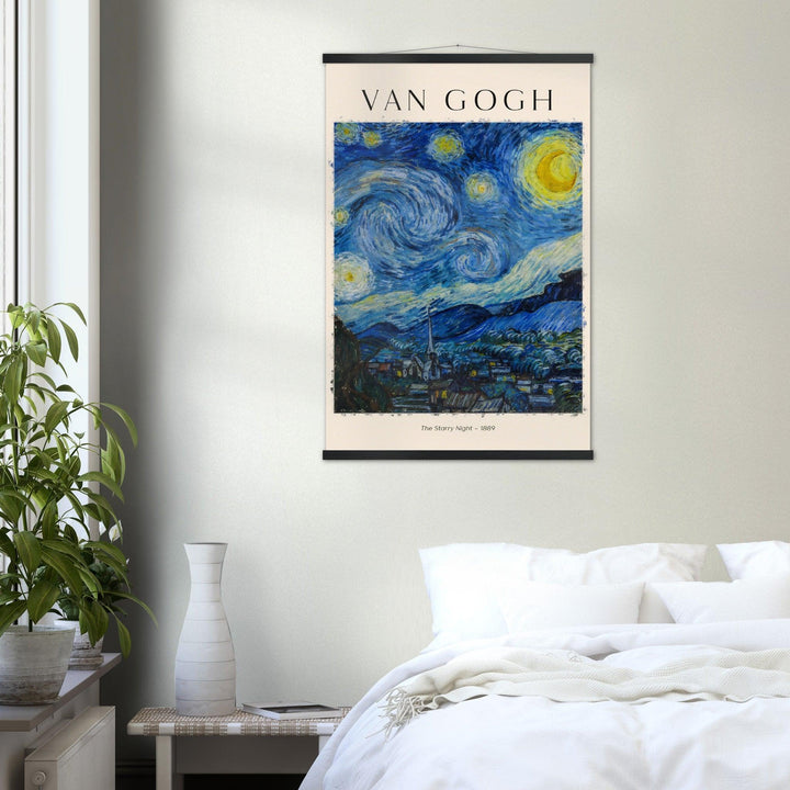 Vincent van Gogh - Sternennacht Poster - Printree.ch abstrakt, berühmt, blau, farbe, flüssig, genial, gesicht, gogh, gross, himmel, hintergrund, illustration, impressionismus, kreativ, kultur, kunst, Kunstwerk, künstler, künstlerisch, maler, Meisterwerk, menschen, mond, porträt, Poster, spritzer, stern, stil, textur, tinte, vincent, vincent van gogh, zeichnung