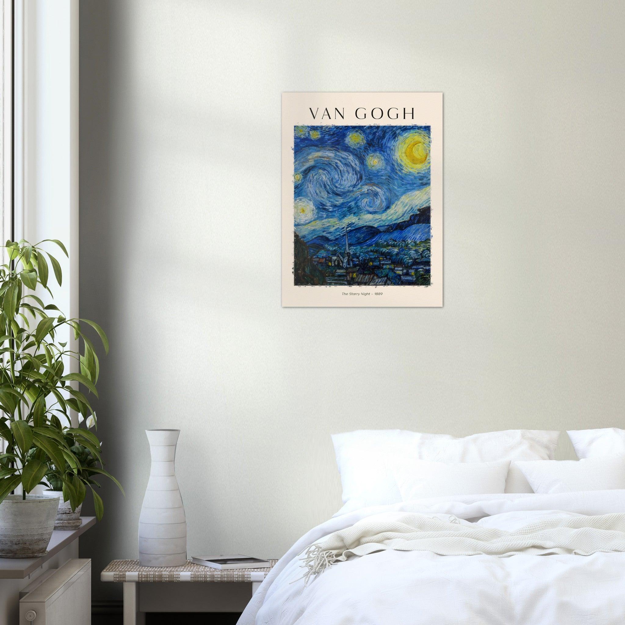 Vincent van Gogh - Sternennacht Poster - Printree.ch abstrakt, berühmt, blau, farbe, flüssig, genial, gesicht, gogh, gross, himmel, hintergrund, illustration, impressionismus, kreativ, kultur, kunst, Kunstwerk, künstler, künstlerisch, maler, Meisterwerk, menschen, mond, porträt, Poster, spritzer, stern, stil, textur, tinte, vincent, vincent van gogh, zeichnung