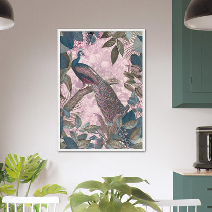 Vintage Pfau in Pink - Andrea Haase - Printree.ch Andrea Haase, Vertikal