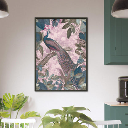 Vintage Pfau in Pink - Andrea Haase - Printree.ch Andrea Haase, Vertikal