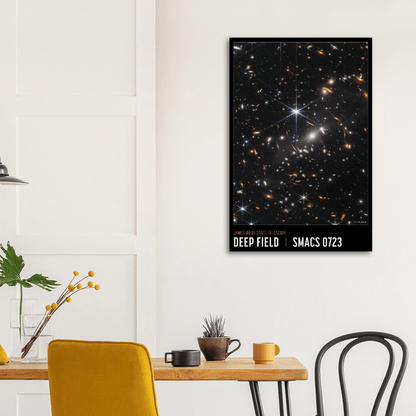 Webbs erstes Deep Field SMACS 0723-Poster - Printree.ch Astronomie, Deep-Space-Fotografie, Foto, Fotografie, Galaxien, Hubble-Nachfolger, James Webb Space Telescope, Kosmos, NASA, Poster, SMACS 0723, space, Sternbildung, Universum, WEBB, Webb's Deep Field, Weltraum