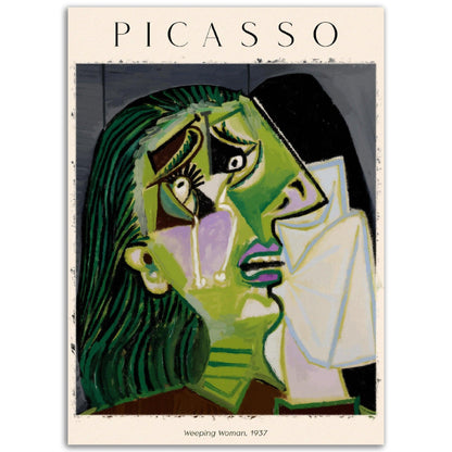 Weeping Woman', Pablo Picasso, - Printree.ch Kunst, Malen, Maler, Malerei, Meisterwerk