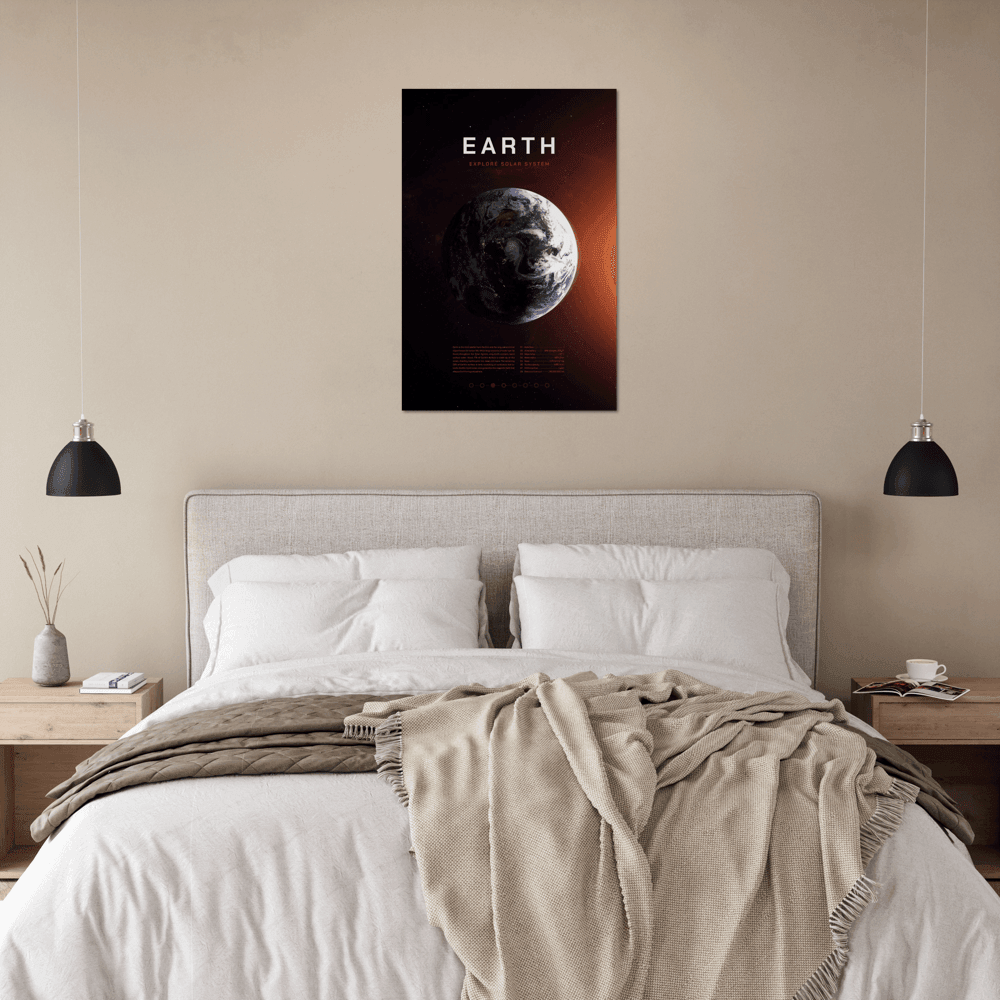 Weltall-Wunder: Beeindruckendes Poster der Erde aus dem All! - Printree.ch 3d illustration, 3d render, astronaut, astronomie, blau, canaveral, columbia, entdecker, erde, erforschen, erforschung, fantasie, galaxie, himmel, hintergrund, illustration, karte, kosmonaut, kosmos, planet, shuttle, stern, system, technologie, textur, umlaufbahn, universum, weltraum, wissenschaft