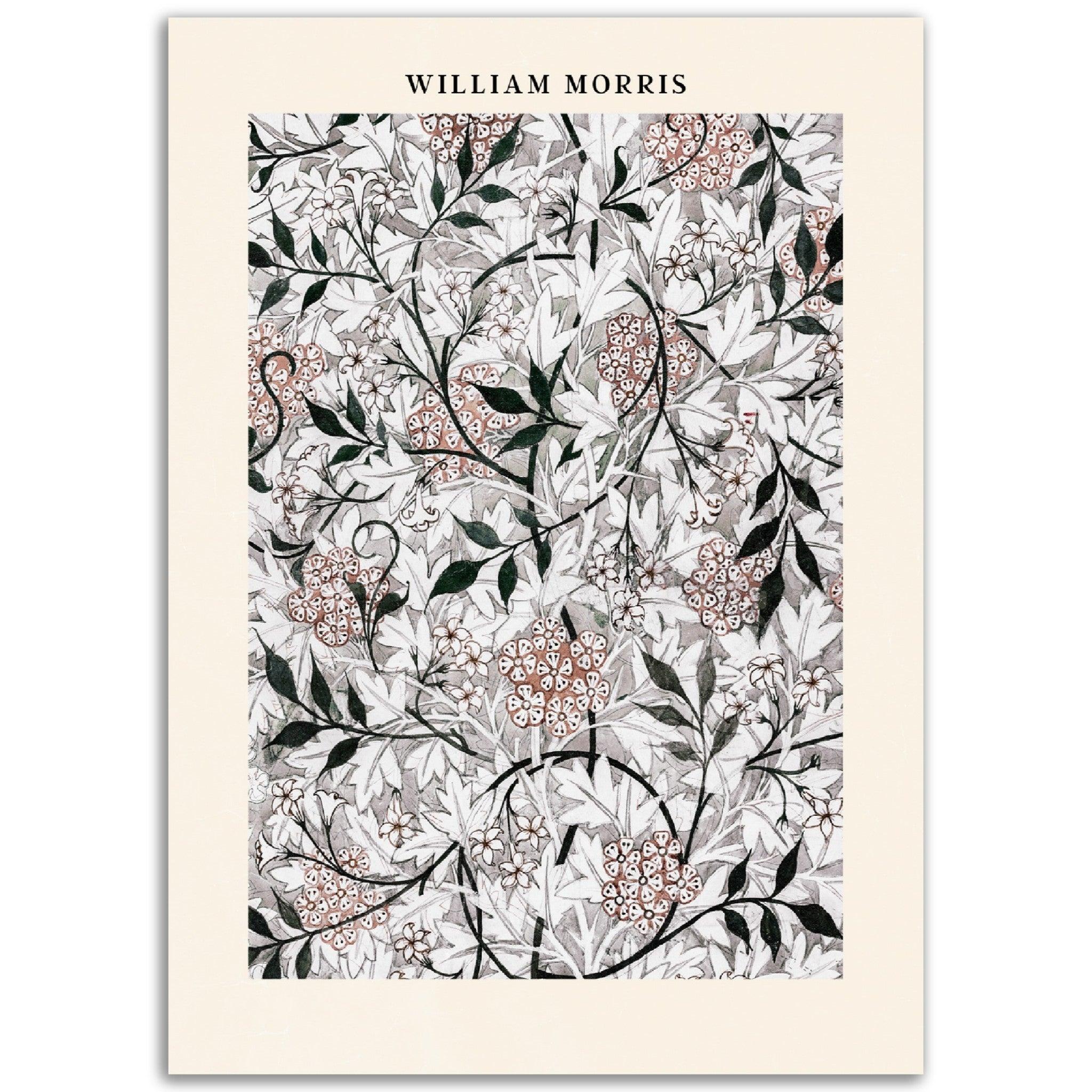 William Morris' Rosenzauber - Printree.ch abstrakt, blatt, blattmuster, blume, blumiger hintergrund, blüte, botanischer hintergrund, britannien, dekor, design, elegant, eleganz, garten, grafik, illustration, klassisch, kunst, laub, muster, natur, ornament, papier, retro, romantisch, sommer, stil, textur, vereinigtes königreich, vintage