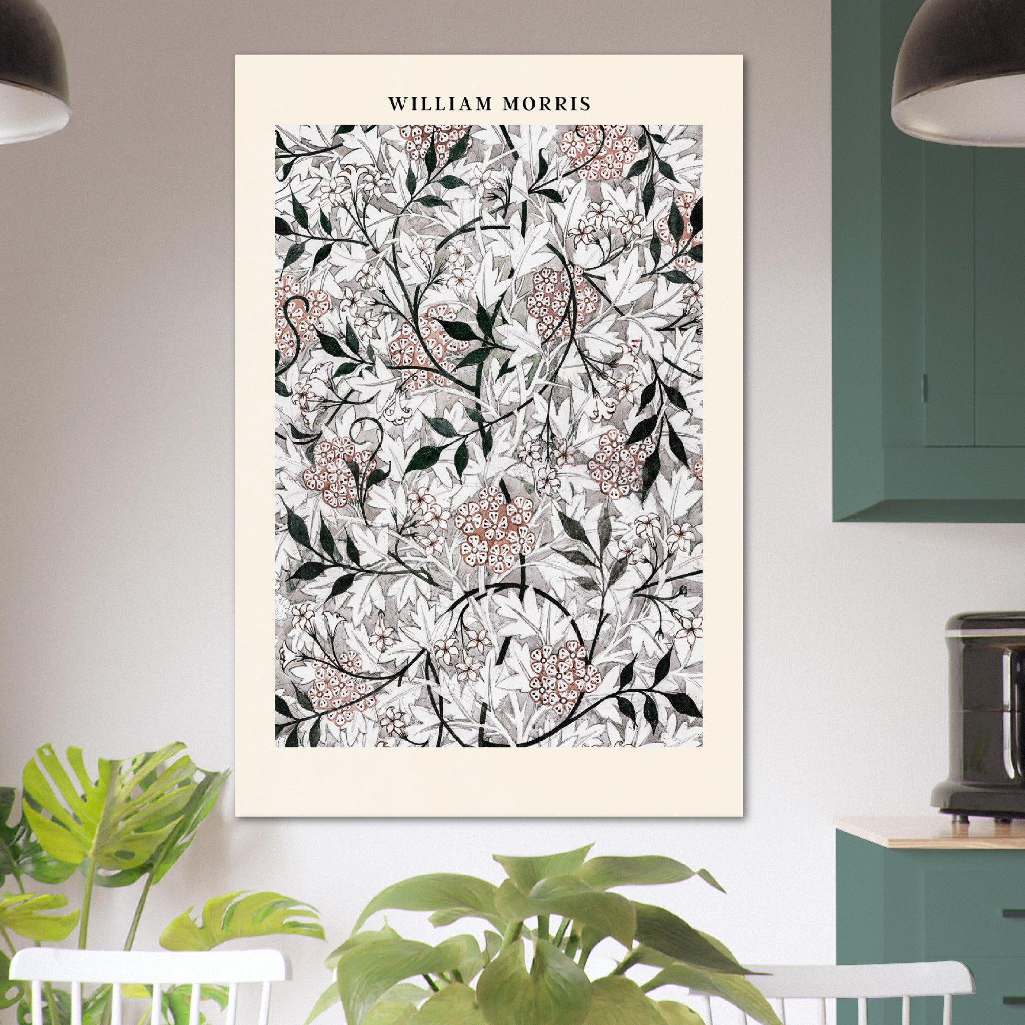 William Morris' Rosenzauber - Printree.ch abstrakt, blatt, blattmuster, blume, blumiger hintergrund, blüte, botanischer hintergrund, britannien, dekor, design, elegant, eleganz, garten, grafik, illustration, klassisch, kunst, laub, muster, natur, ornament, papier, retro, romantisch, sommer, stil, textur, vereinigtes königreich, vintage